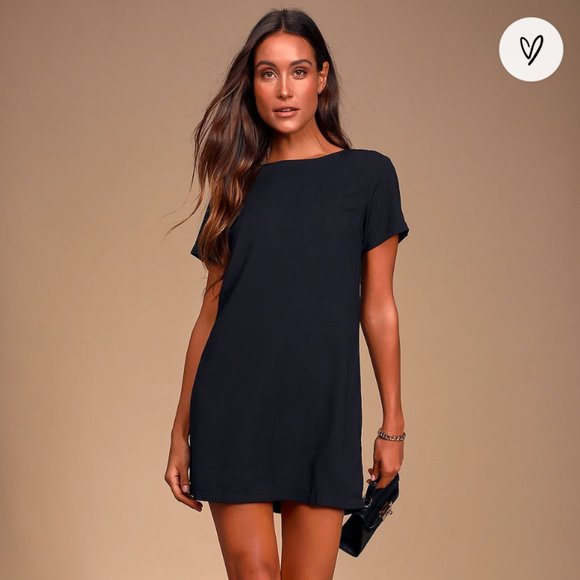 Lulus Shift and Shout Black Shift Dress in Size XS - Picture 1 of 6